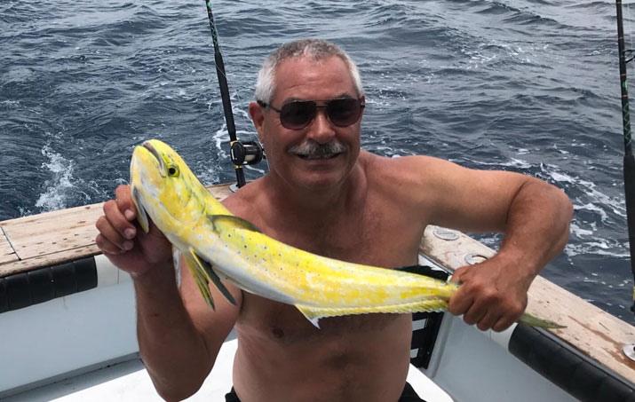 Dolphin fishing with Fired Up Charters