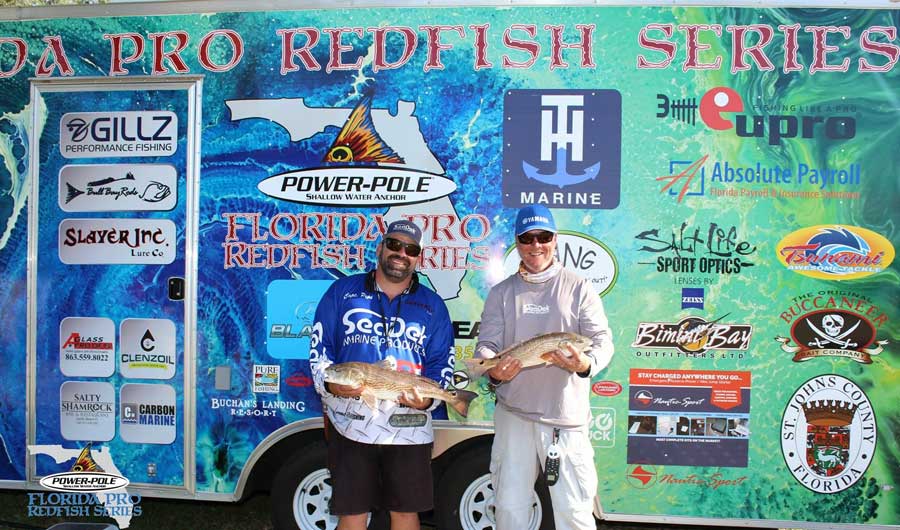 Weigh in at the opening event of Power-Pole Florida Pro Redfish Series