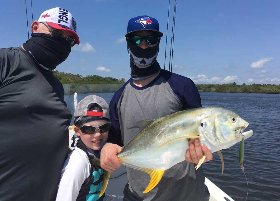 Nice jack caught in the lagoon with Capt. Jim Ross