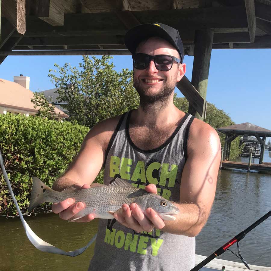 fishing for Redfish on the Grand Canal