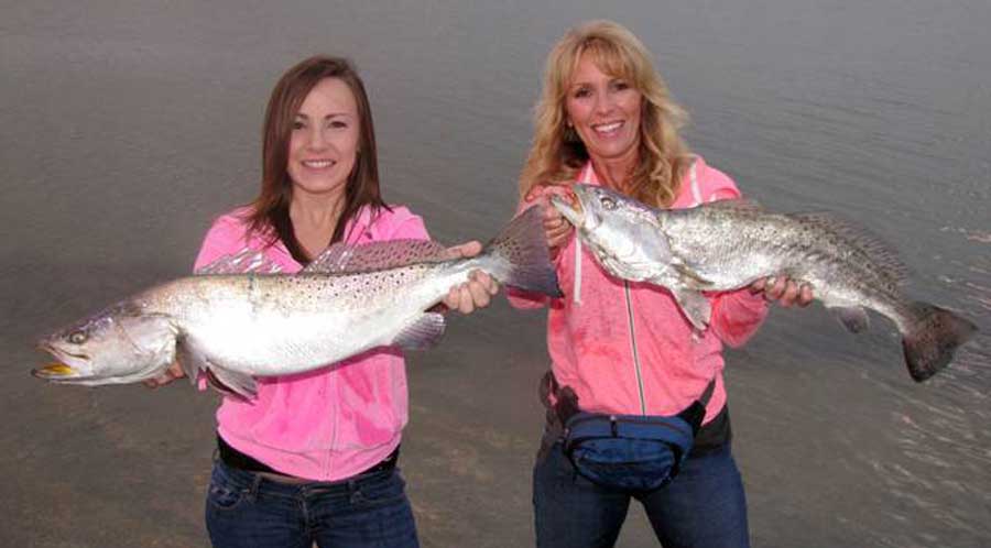 These ladies know how to catch some seatrout!