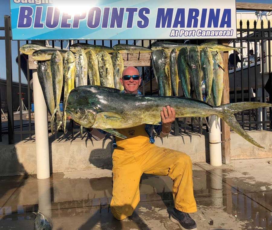 Nice big dolphin caught by Bill Pasternak 88 miles out of Port Canaveral