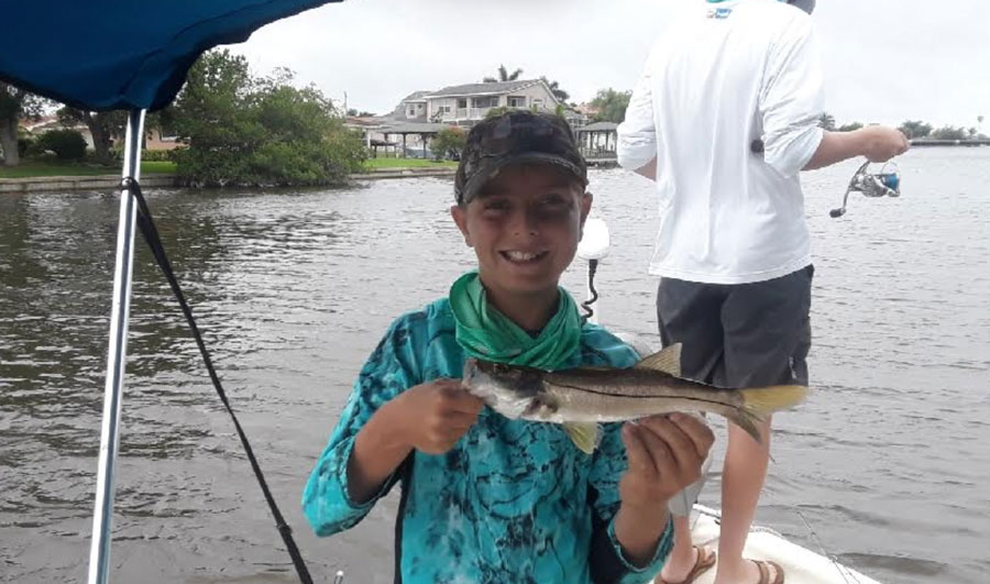 Good snook bite in the canals of Satellite Beach
