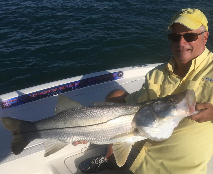 huge snook caught with Captain Jim Ross