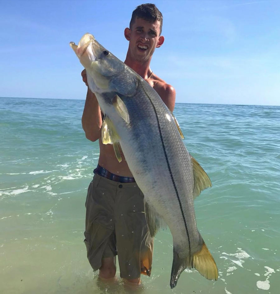 monster snook in the surf
