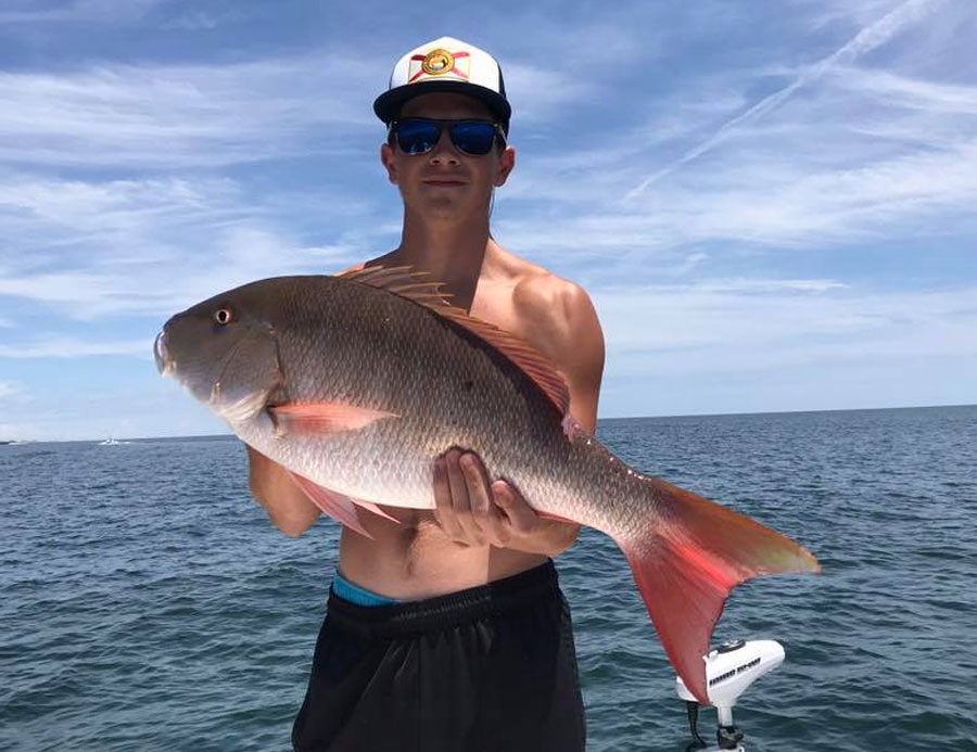 Mutton Snapper caught fishing out of Sebastian Inlet