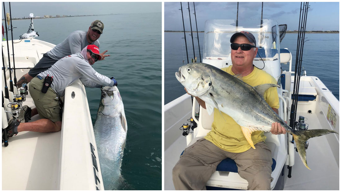 Capt. Jim Ross has been catching some MONSTER fish off the beach this week!