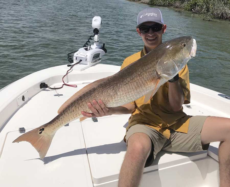 big red caught out of Sebastian Inlet