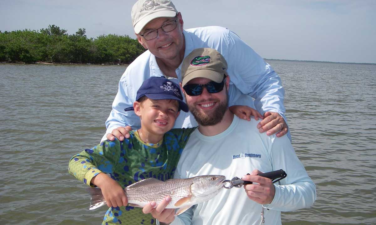 Pat, Anthony and Chase had a great time in the Mosquito Lagoon on a recent trip with Capt. Mark Wright