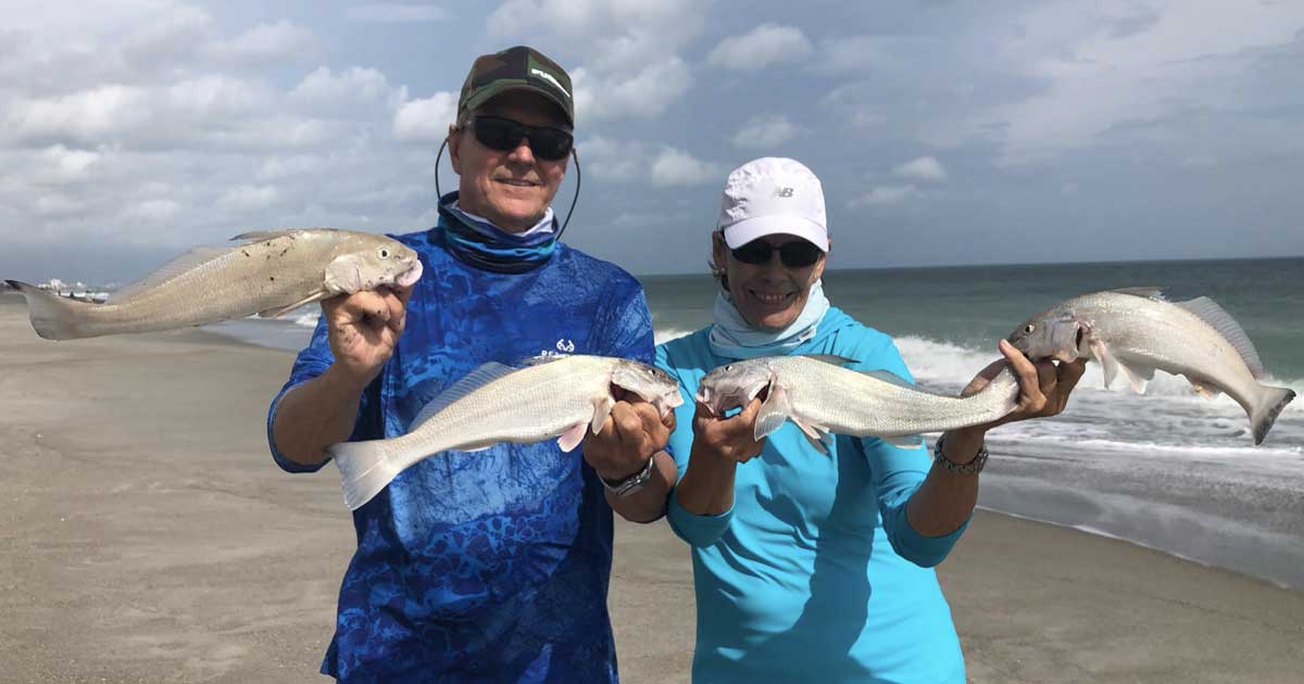 Bull Whiting Keeping the Surf Bite Busy – Central FL Surf Fishing