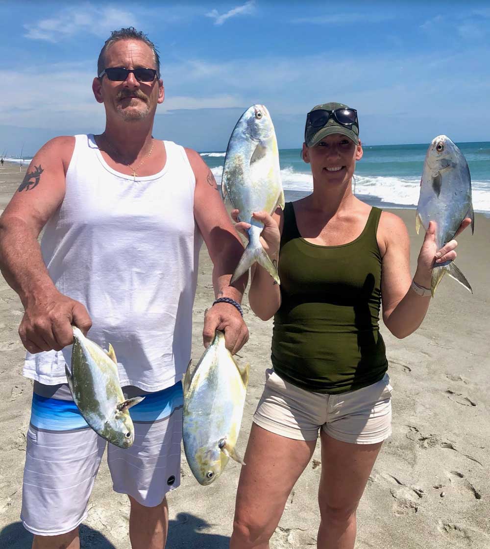 Fishing with SAND FLEAS for POMPANO! 