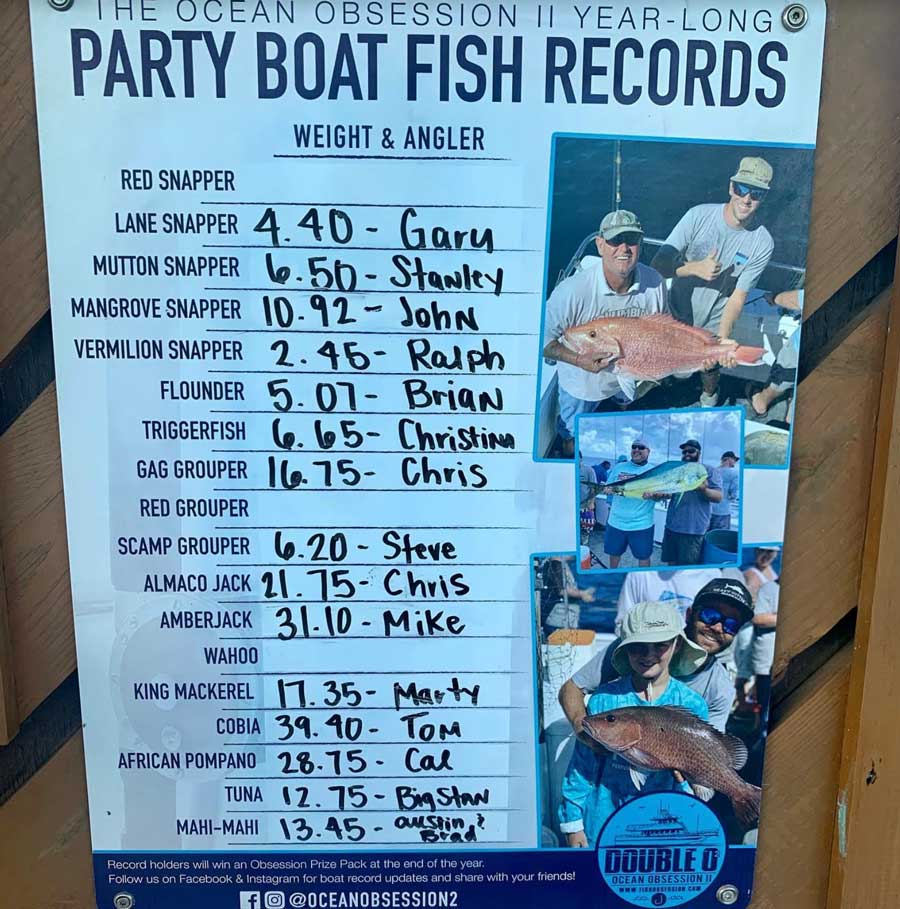 party boat records