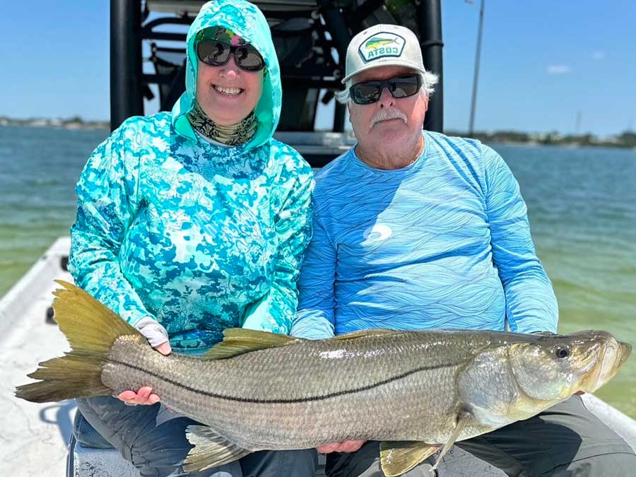 Big Snook, Trout and Jacks for Mary and Bill!
