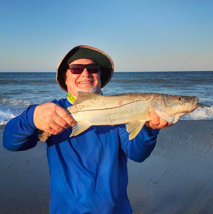big snook in the surf