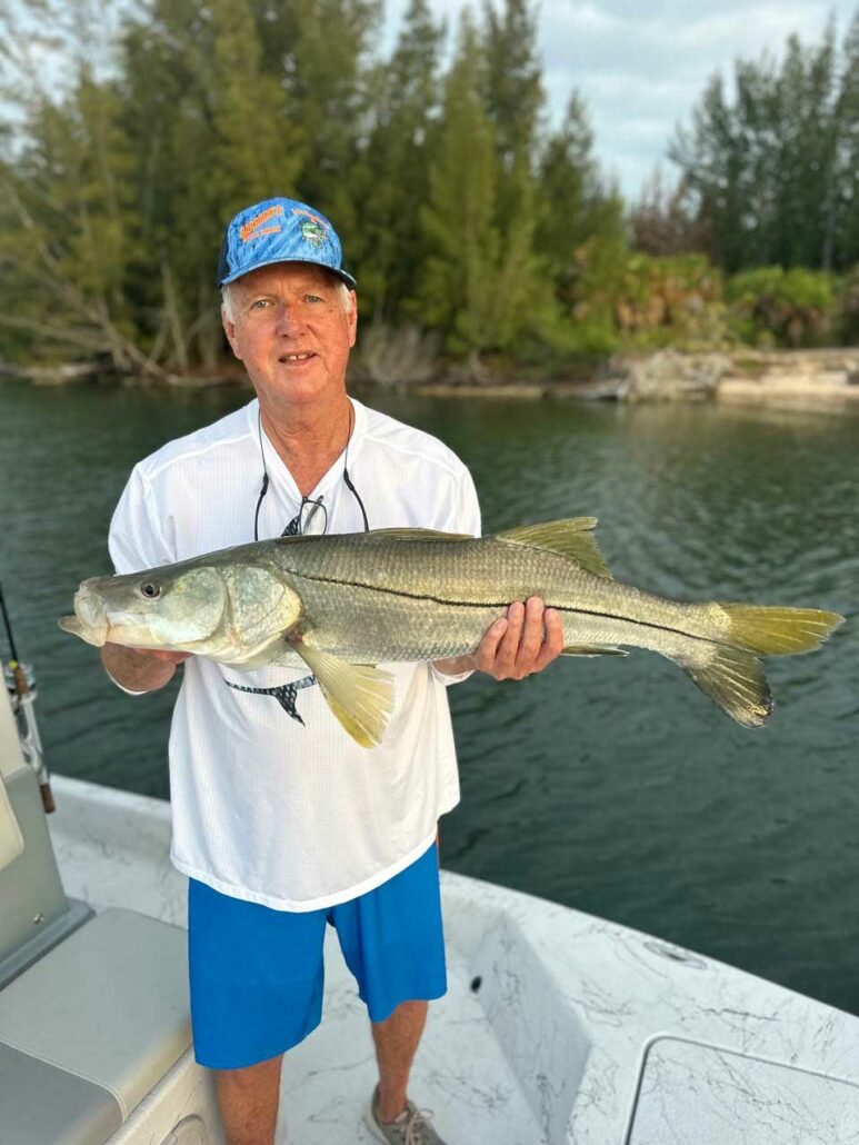 Nice snook inshore for Dan