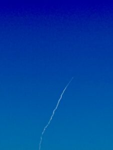 Rocket Launch Seen While Fishing