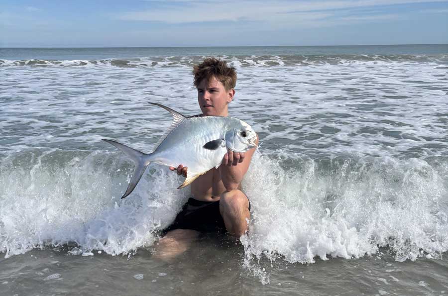 permit in the surf