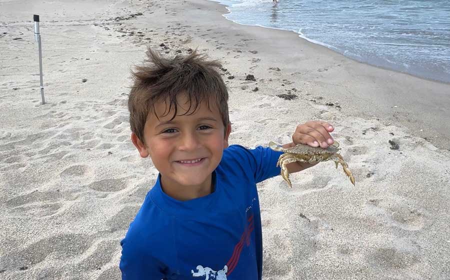 Hendrix with a Crab